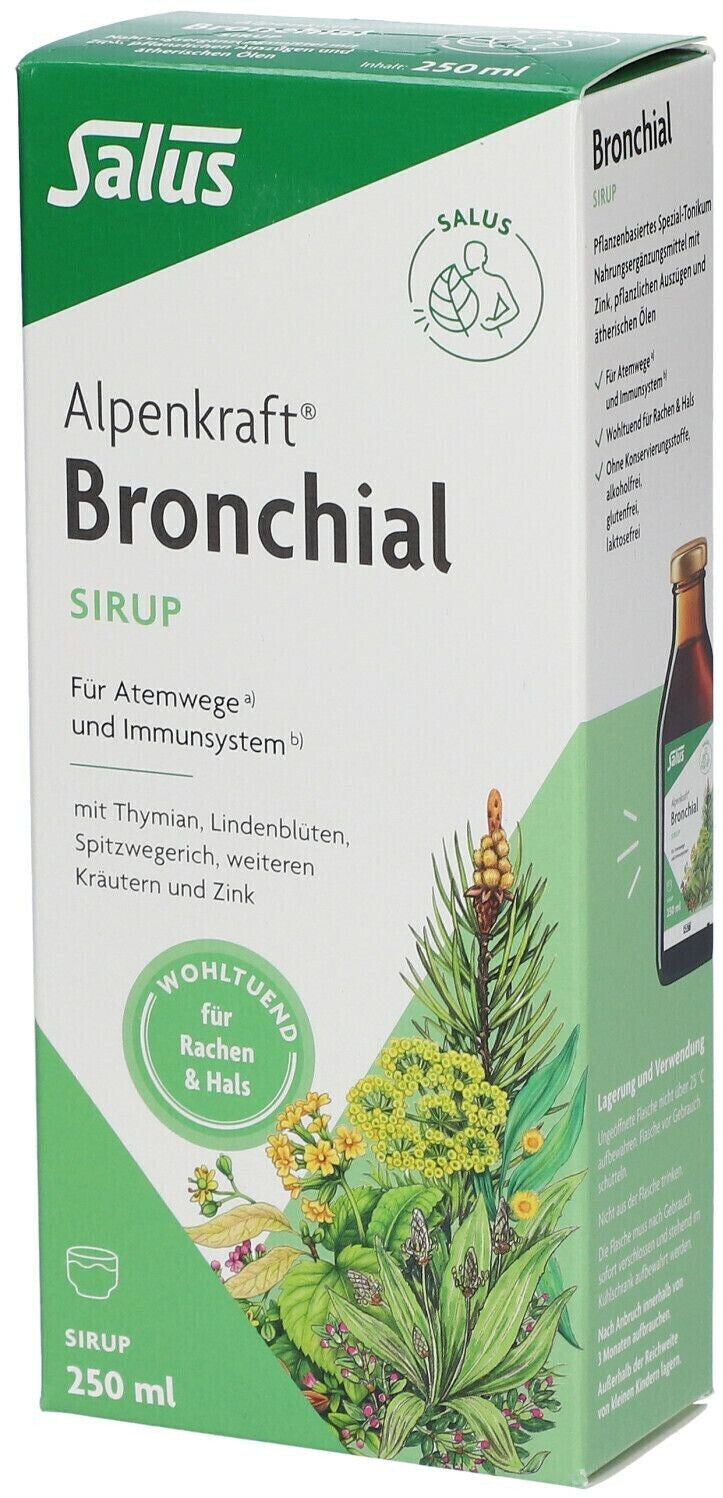 Salus阿爾卑斯草本支氣管止咳糖漿250毫升 Salus Alpenkraft Bronchial Cough Syrup (250ml) - MunichStars