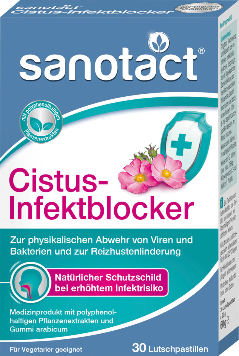 Cistus Infektblocker Pastillen (30 Stk.)岩薔薇紫錐菊抗病毒細菌口含片30入 - MunichStars