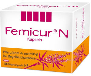 Femicur N Kapseln (100 Stk.) 100 capsules - suitable for menstrual cycle discomfort and menstrual pain