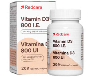 Redcare Vitamin D3 800 I.E. 維生素 D3 Tabletten 200 Stk.