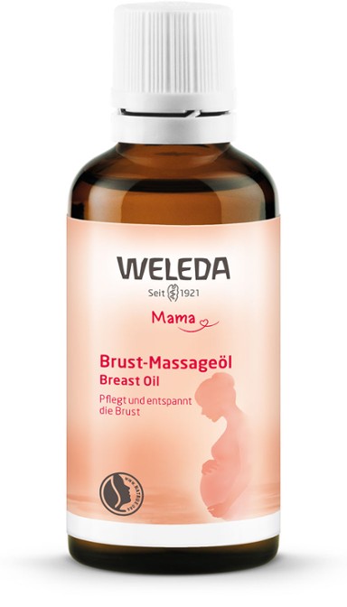 Weleda Breast Massage Oil Breastfeeding Massage Oil Brust Massageoel 50ml