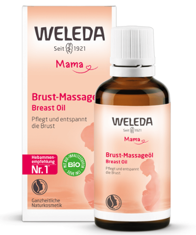 Weleda Breast Massage Oil Breastfeeding Massage Oil Brust Massageoel 50ml