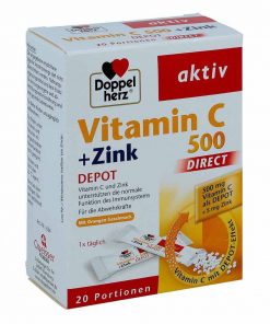 [預購]Doppelherz Vitamin C 500+zink Depot direct Pellets (20 stk)